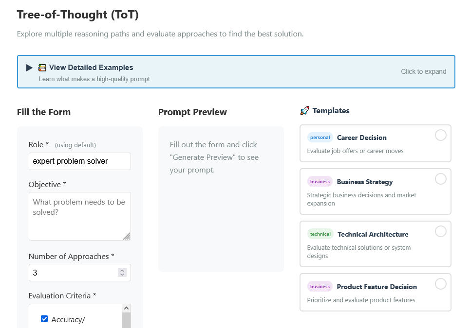 Tree-of-Thought Framework